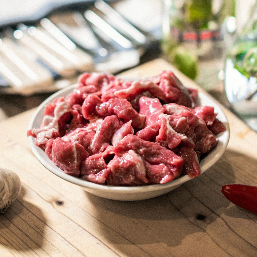 Organic Diced Beef Braising Steak (500g)