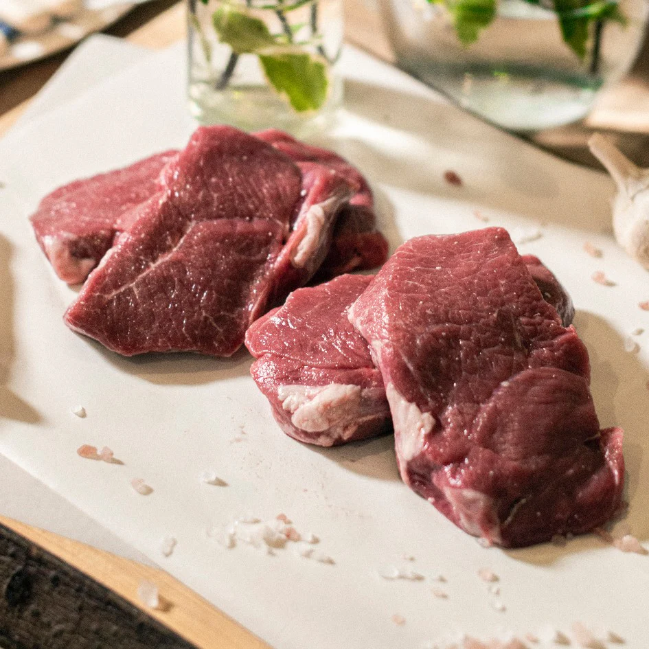 Organic Lamb Leg Steaks (500g)