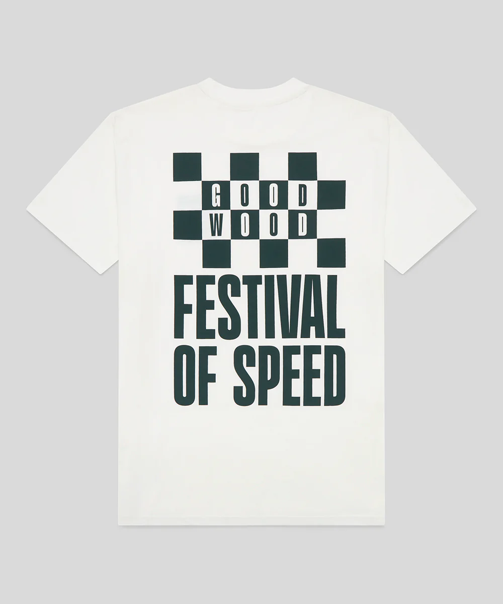 Goodwood Festival of Speed Bold Chequer Flag T-Shirt - Image 3