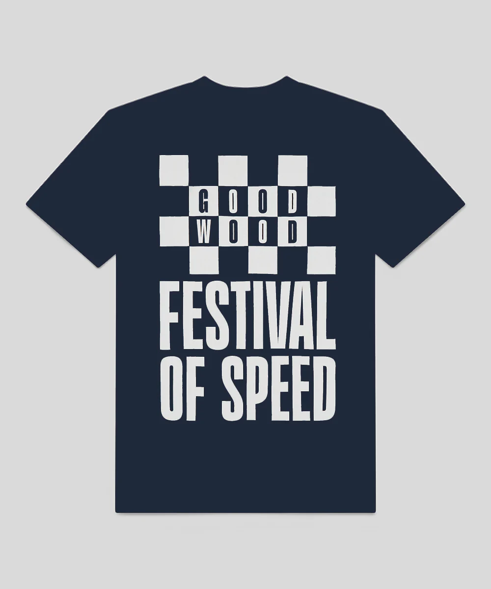 Goodwood Festival of Speed Bold Chequer Flag T-Shirt - Image 5