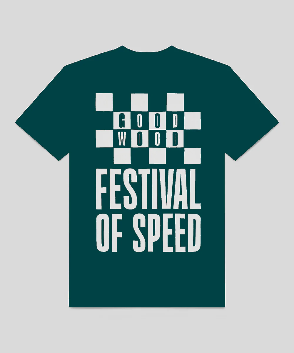 Goodwood Festival of Speed Bold Chequer Flag T-Shirt - Image 7