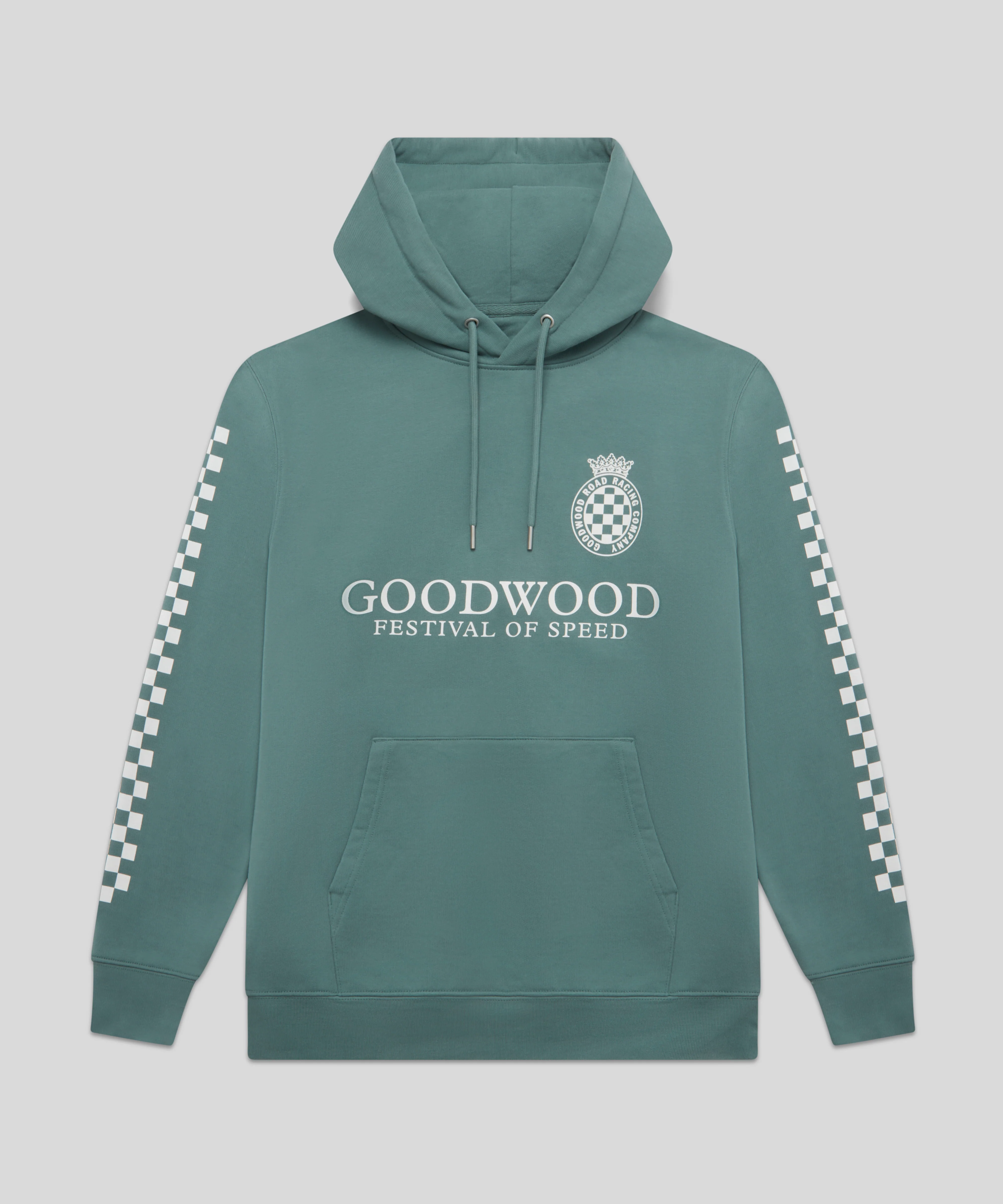 Goodwood Festival of Speed Monochrome Chequer Flag Hoodie - Image 4