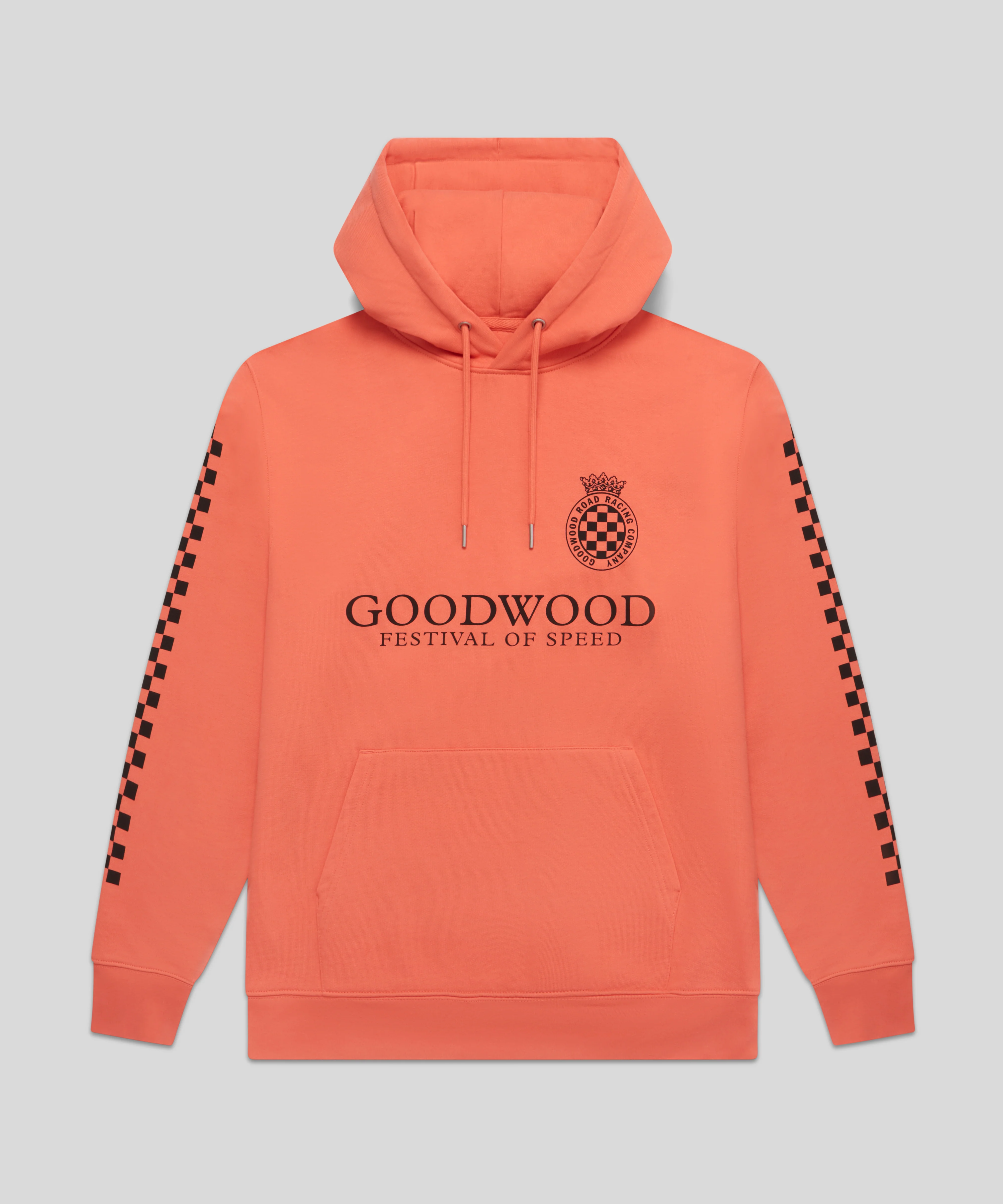 Goodwood Festival of Speed Monochrome Chequer Flag Hoodie - Image 5