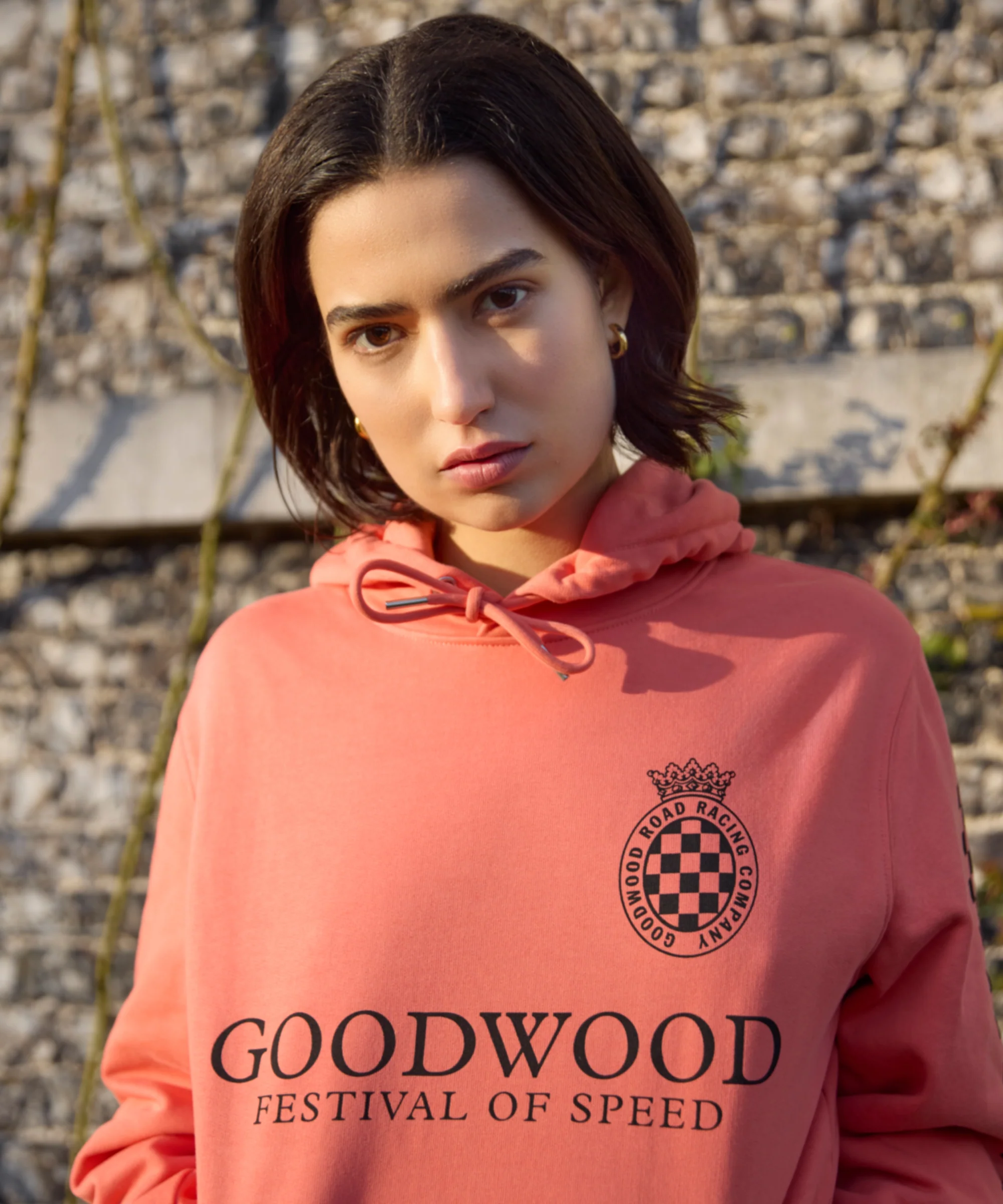 Goodwood Festival of Speed Monochrome Chequer Flag Hoodie - Image 8