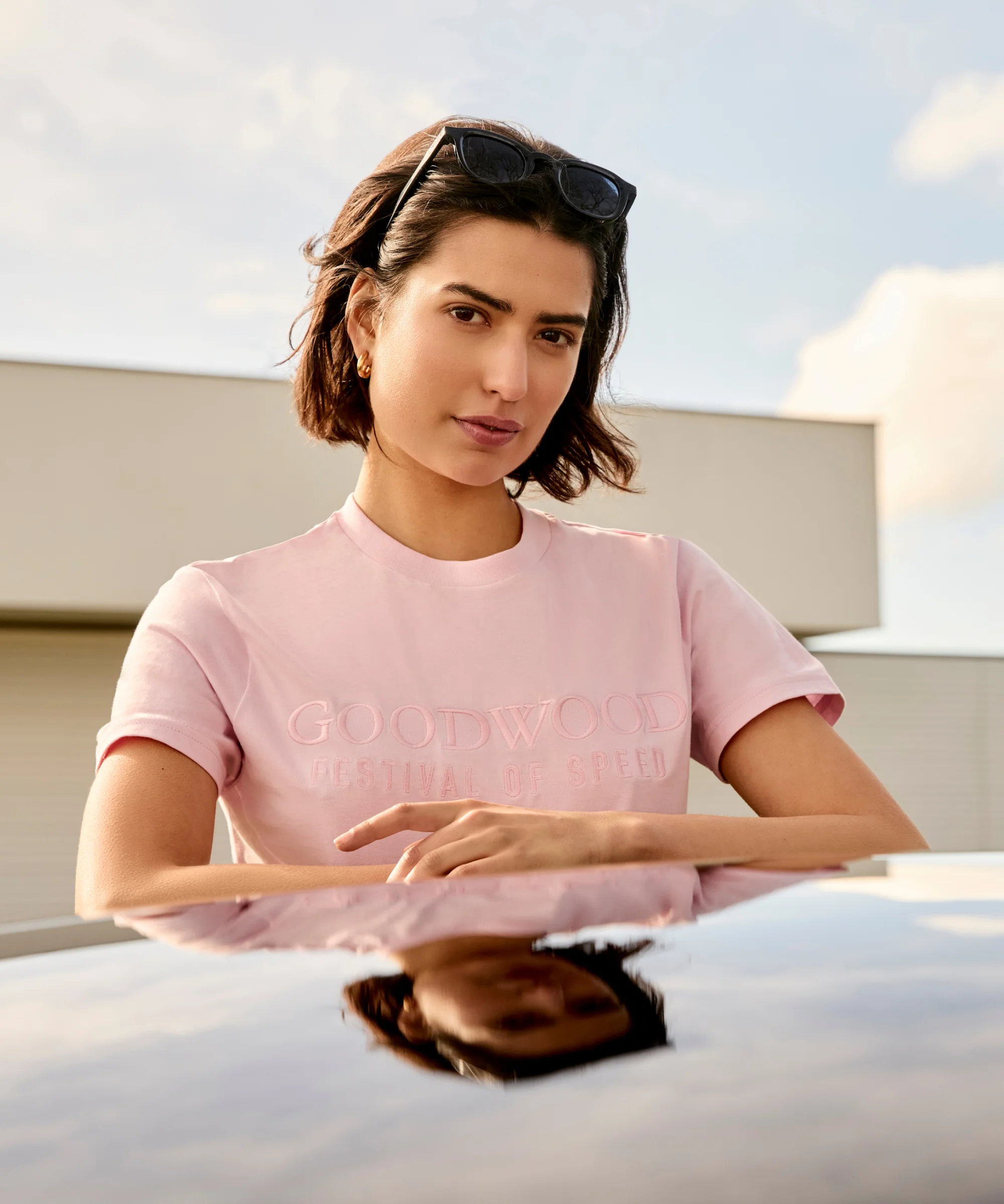 Goodwood Festival of Speed Classic Embroidery T-Shirt - Image 3