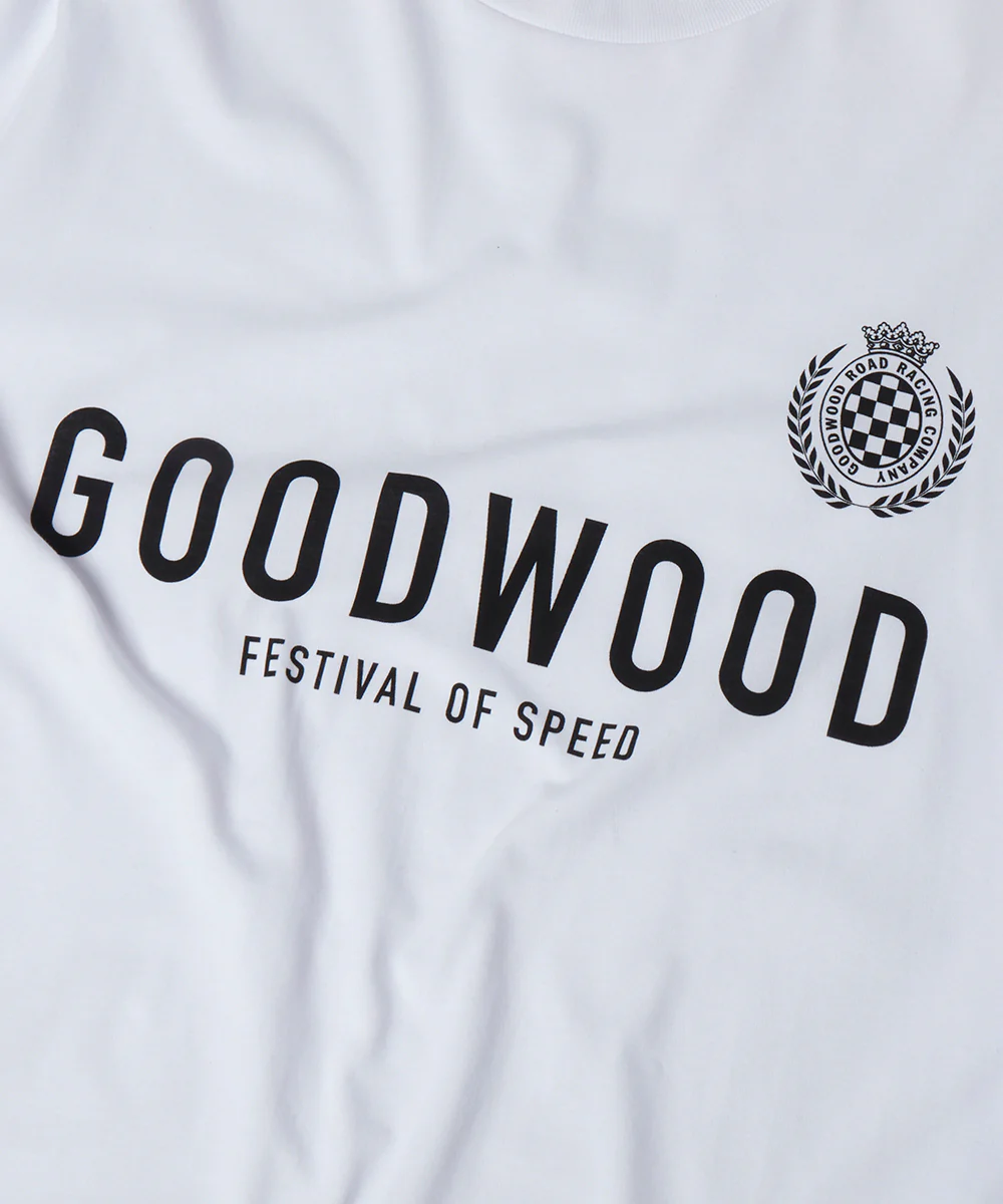 Goodwood Festival of Speed Monochrome Chequer Flag Long Sleeve T-Shirt - Image 6