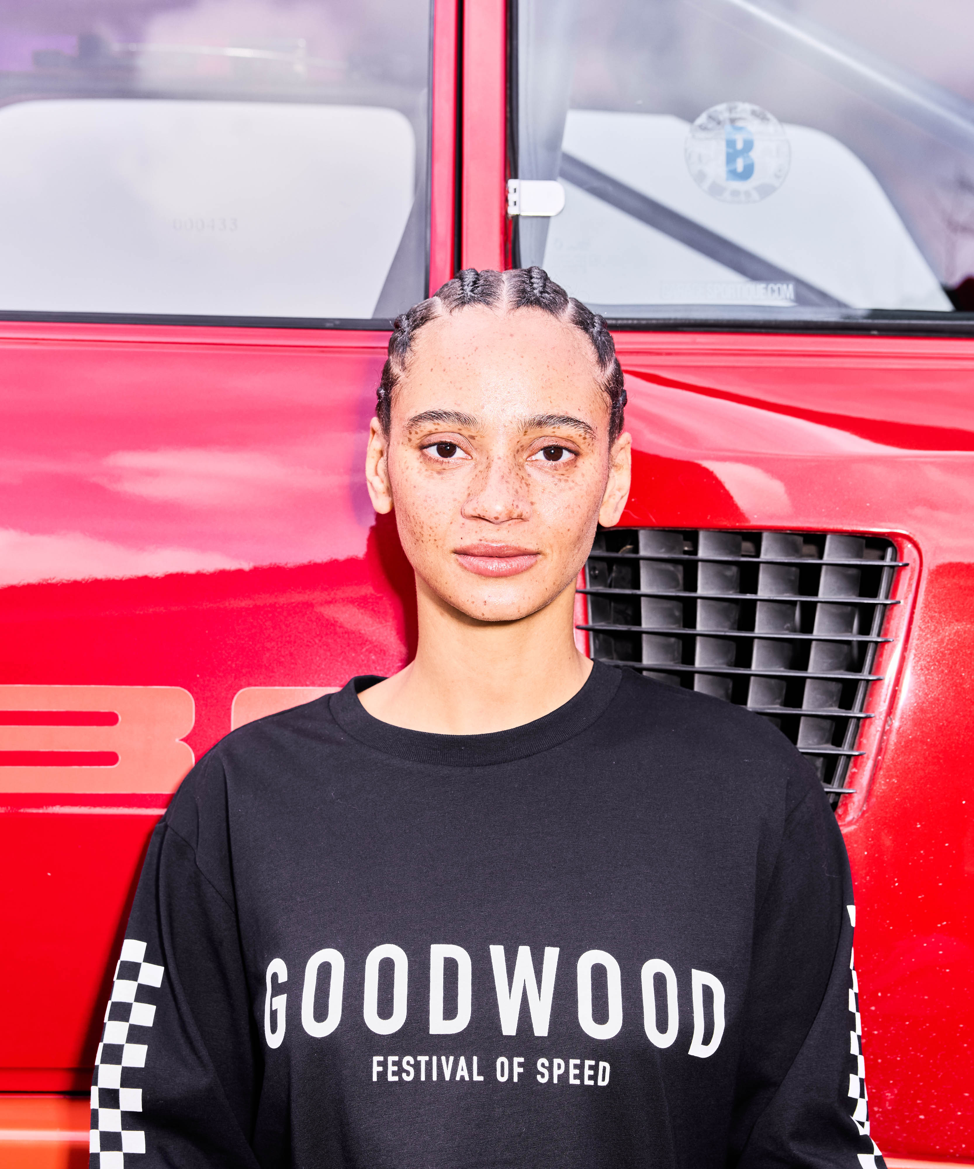 Goodwood Festival of Speed Monochrome Chequer Flag Long Sleeve T-Shirt - Image 7