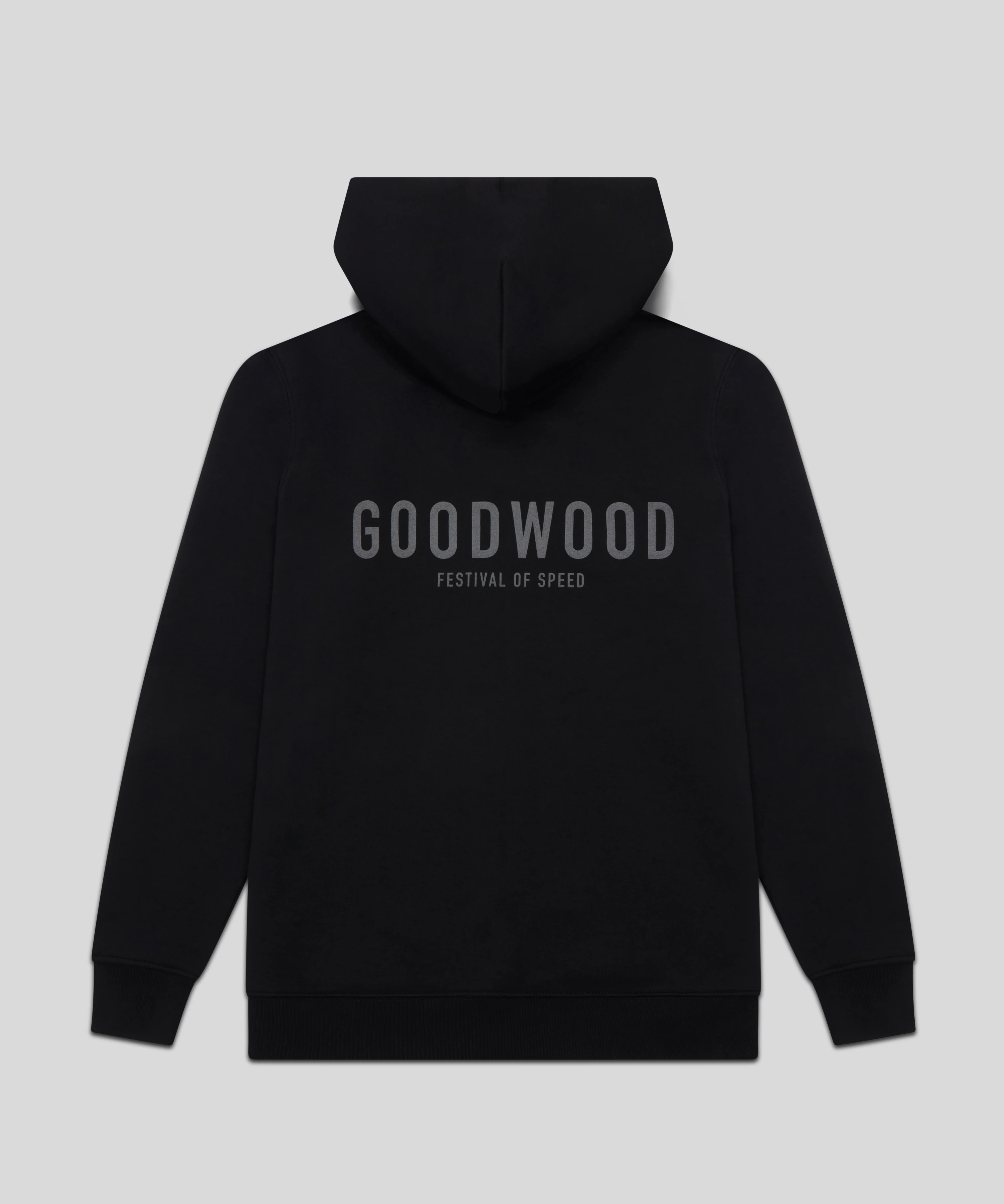 Goodwood Festival of Speed Monochrome Chequer Flag Zip Up Hoodie - Image 2