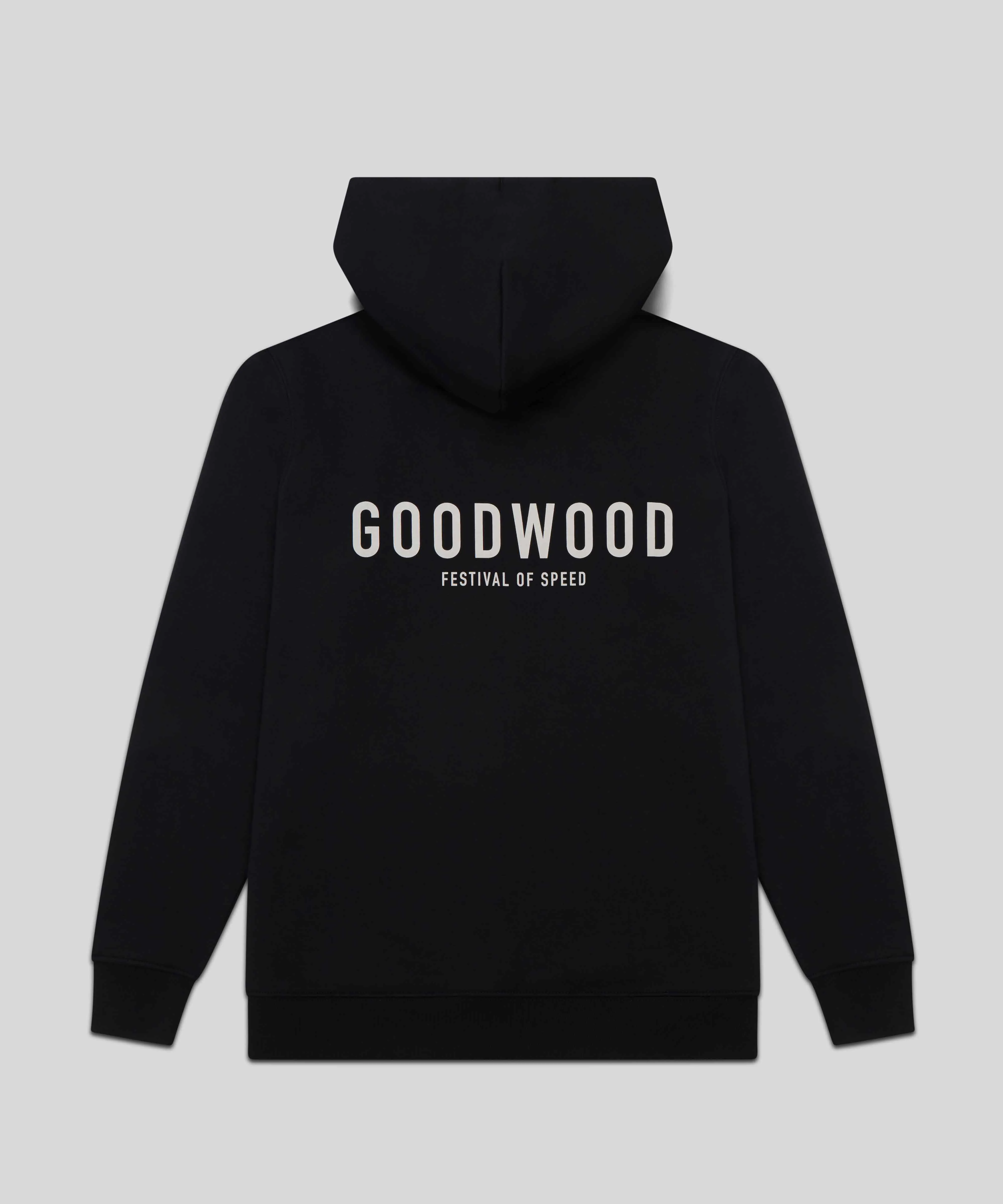 Goodwood Festival of Speed Monochrome Chequer Flag Zip Up Hoodie - Image 3