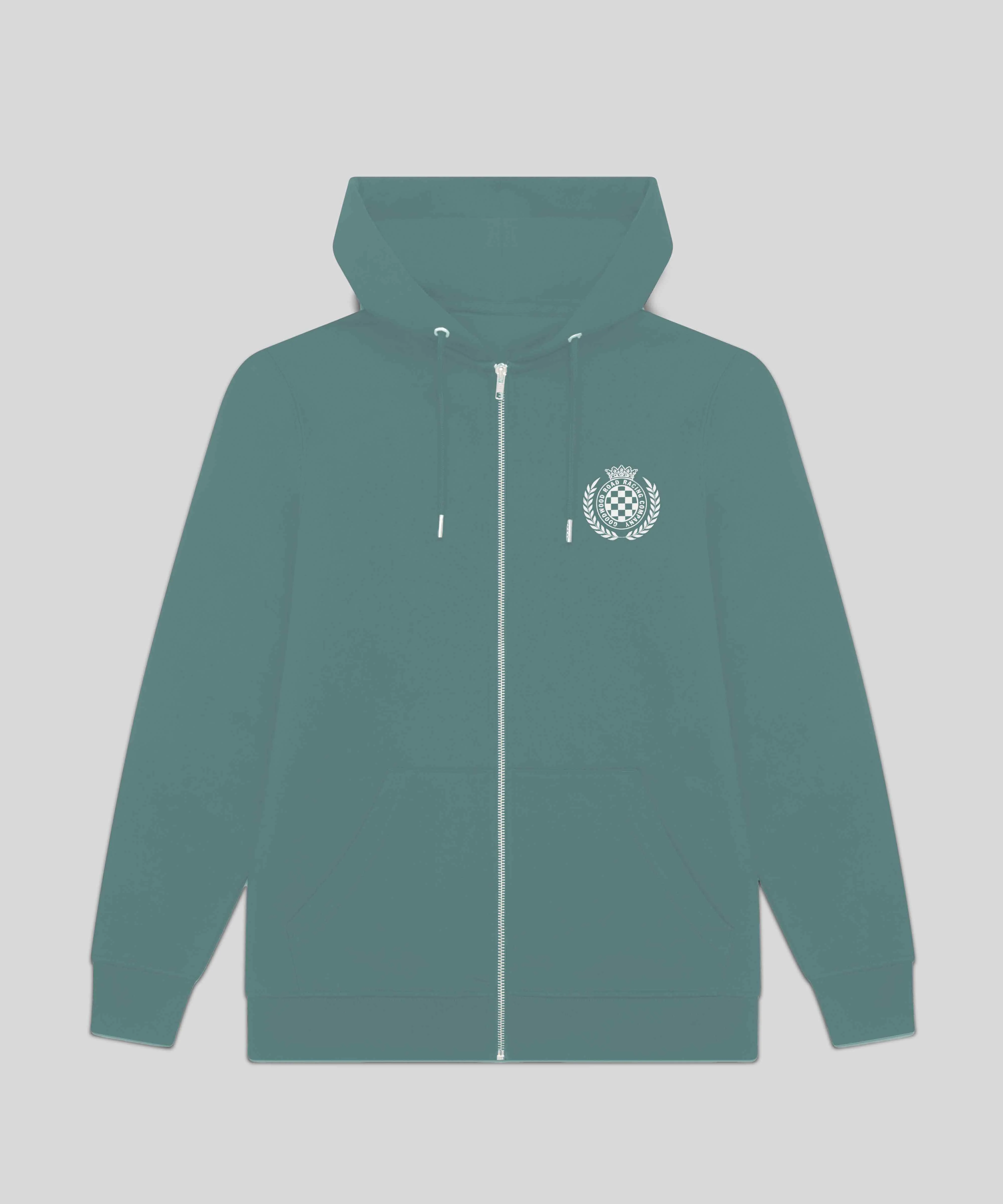 Goodwood Festival of Speed Monochrome Chequer Flag Zip Up Hoodie - Image 6