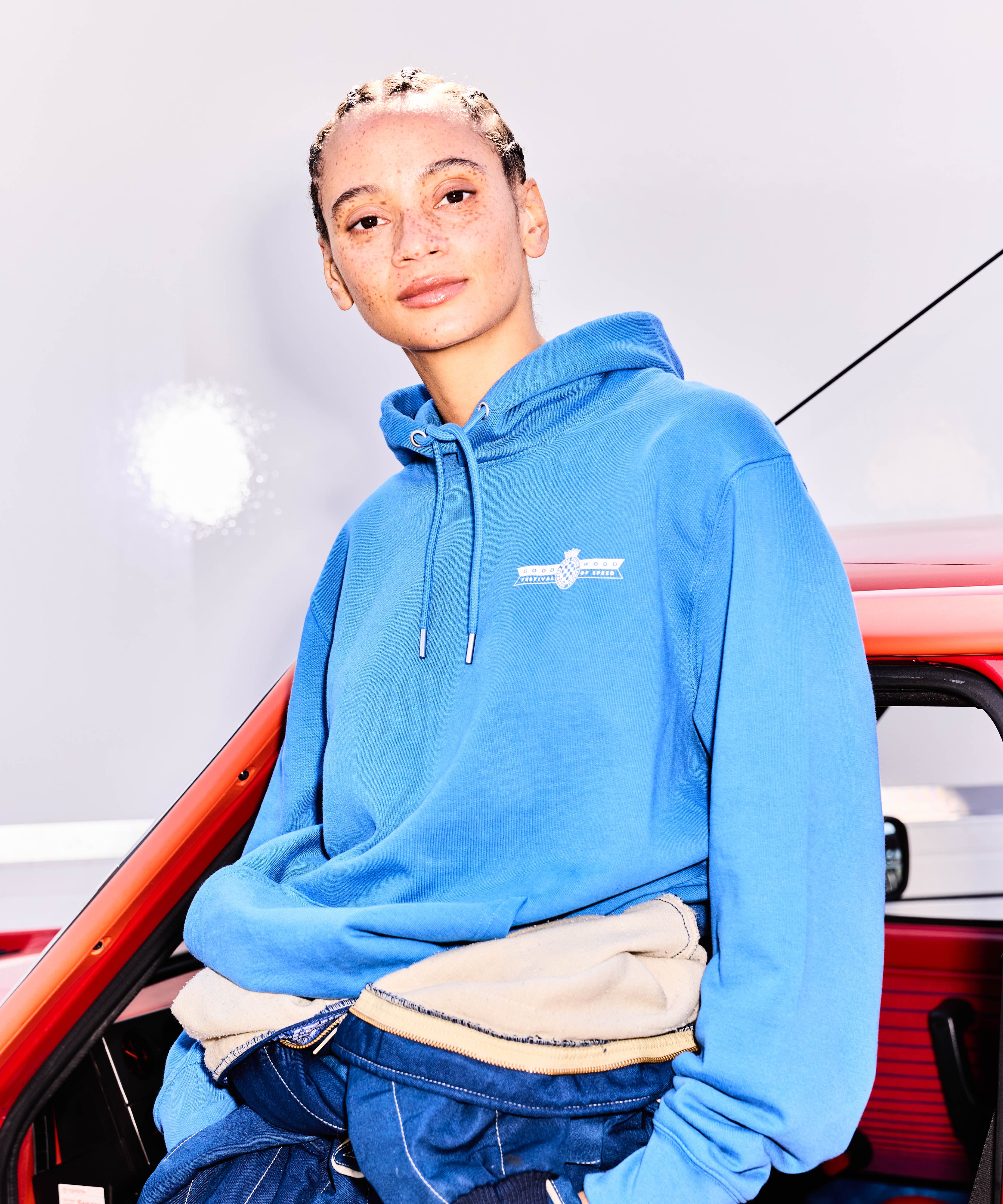 Goodwood Festival of Speed One Colour Logo Hoodie - Image 2