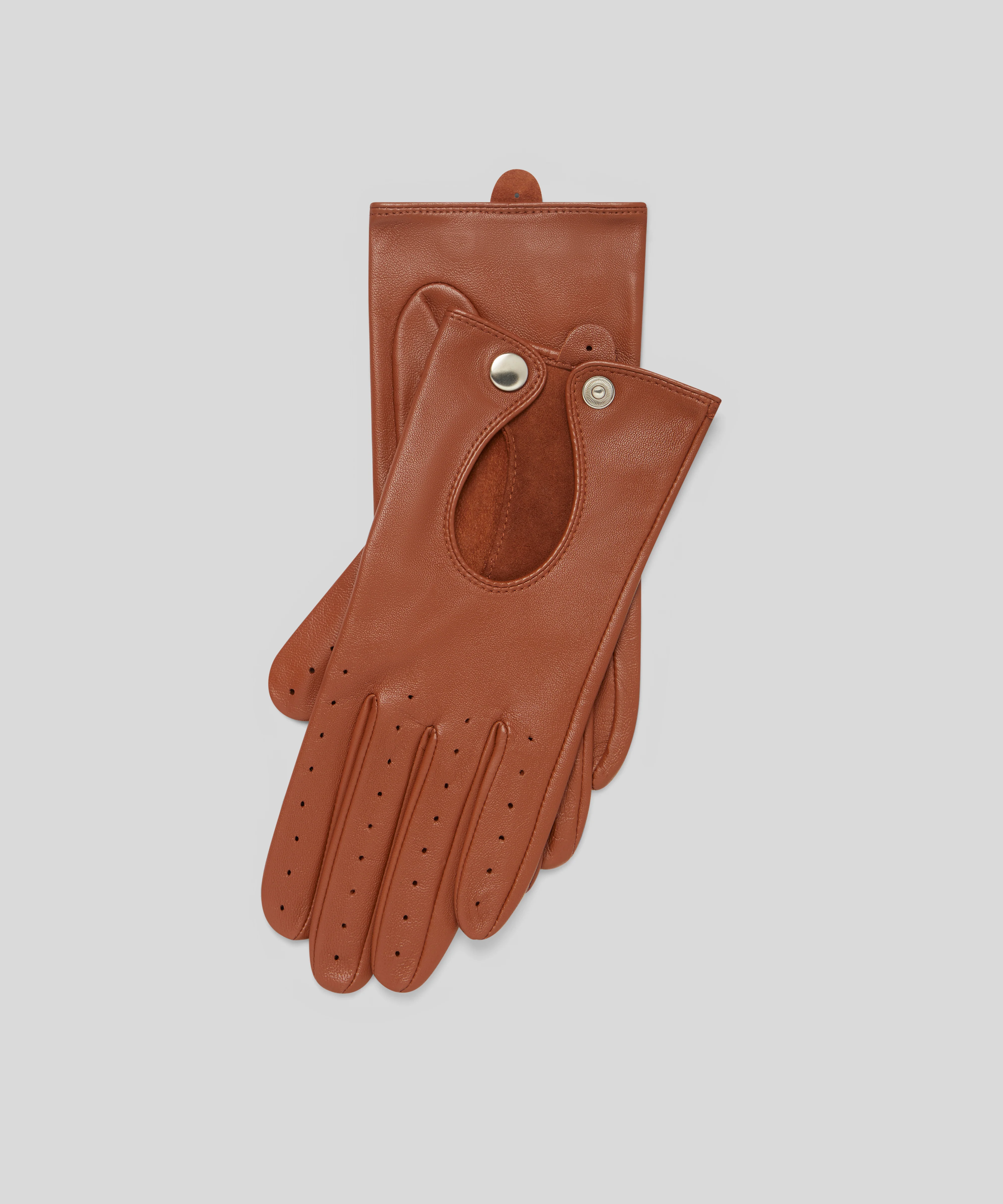 Goodwood Ladies Punched Leather Driving Gloves - Image 3