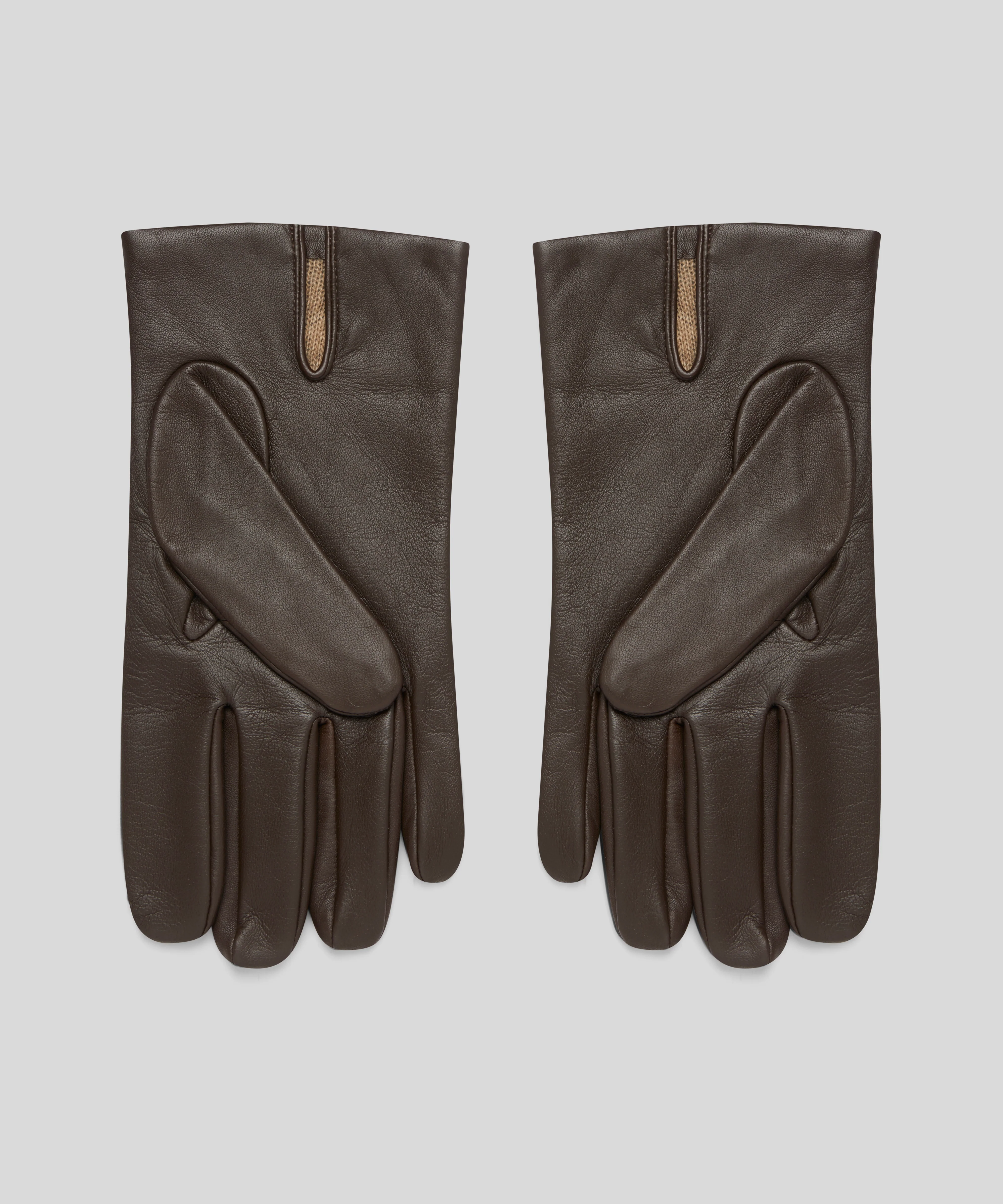 Goodwood Three-Point Cashmere-Lined Leather Mens Gloves - Image 4