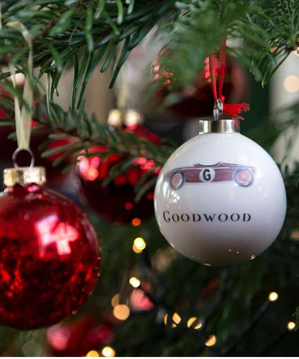 Goodwood Christmas Tree Baubles Red Car - Image 2
