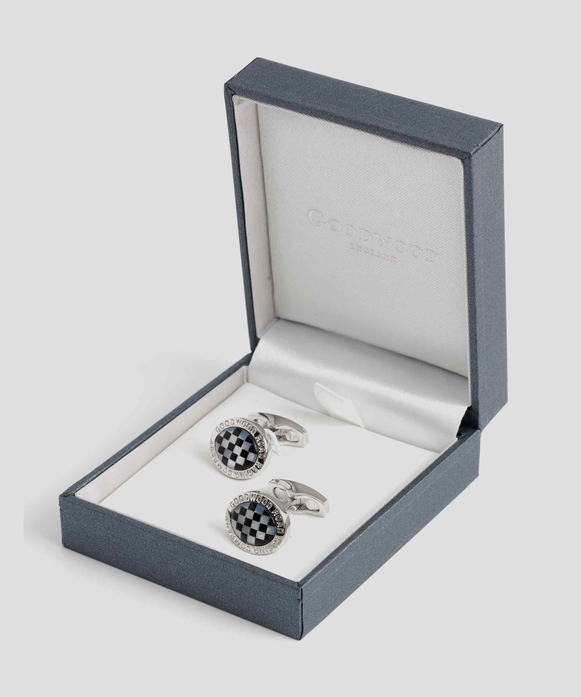 GRRC Onyx and Mother of Pearl Cufflinks - Image 2