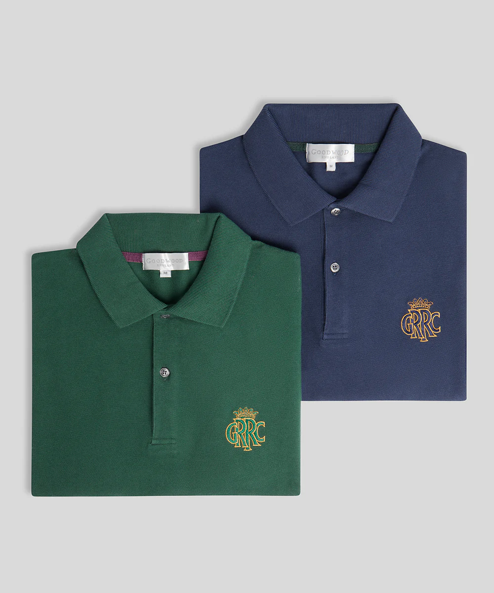 Goodwood GRRC Polo Womens Navy - Image 3
