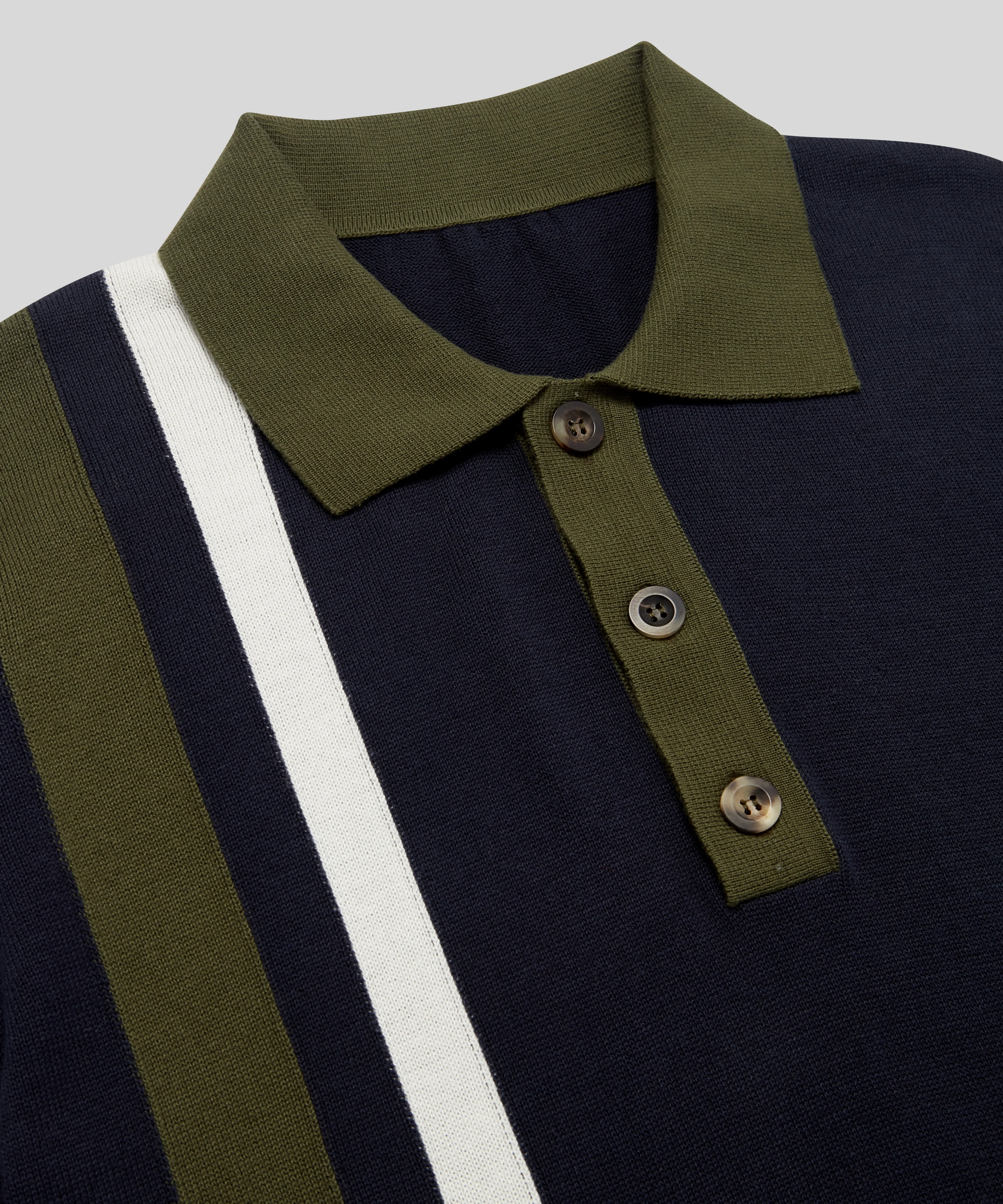 Goodwood England Knitted Polo Shirt - Image 2
