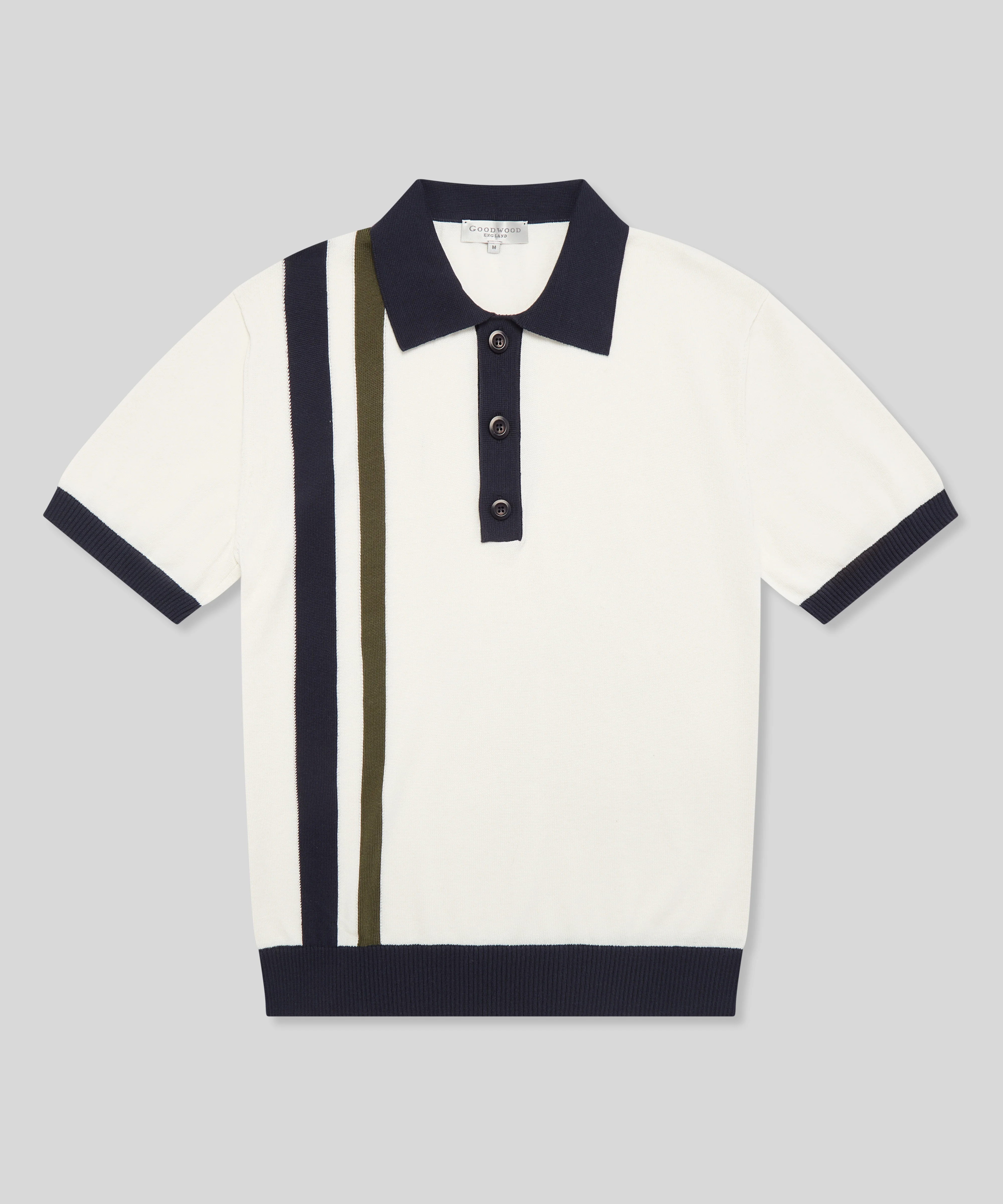 Goodwood England Knitted Polo Shirt - Image 3