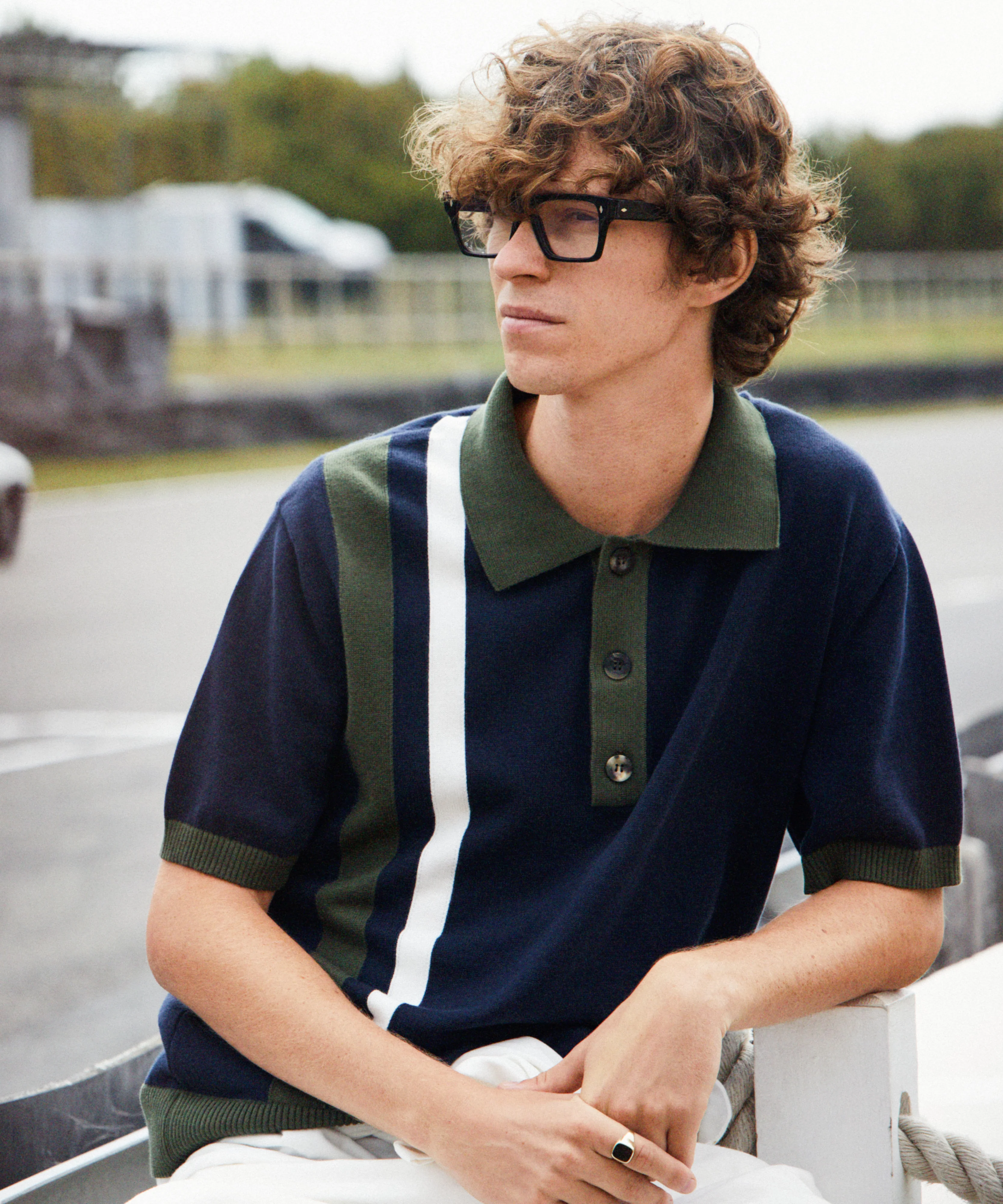Goodwood England Knitted Polo Shirt - Image 6