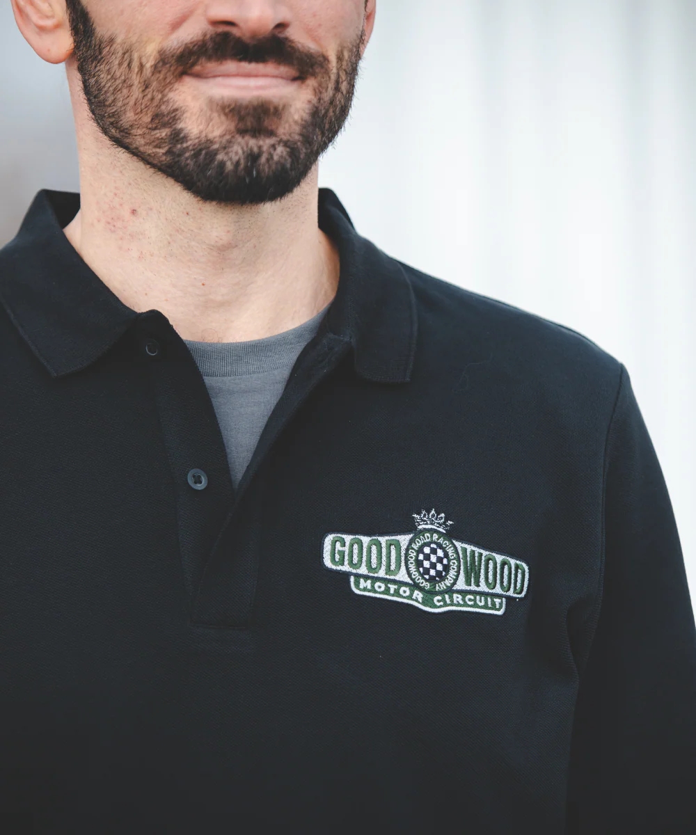 Goodwood Motor Circuit Long Sleeve Polo Shirt - Image 4