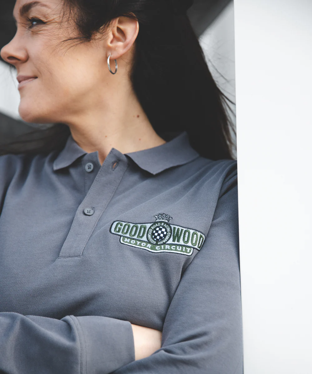 Goodwood Motor Circuit Long Sleeve Polo Shirt - Image 7
