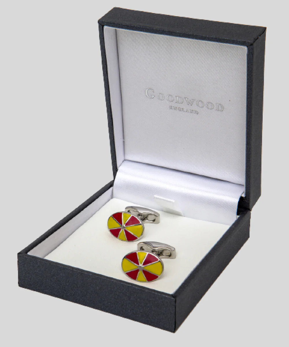 Jockey Hat Racing Colours Cufflinks - Image 3