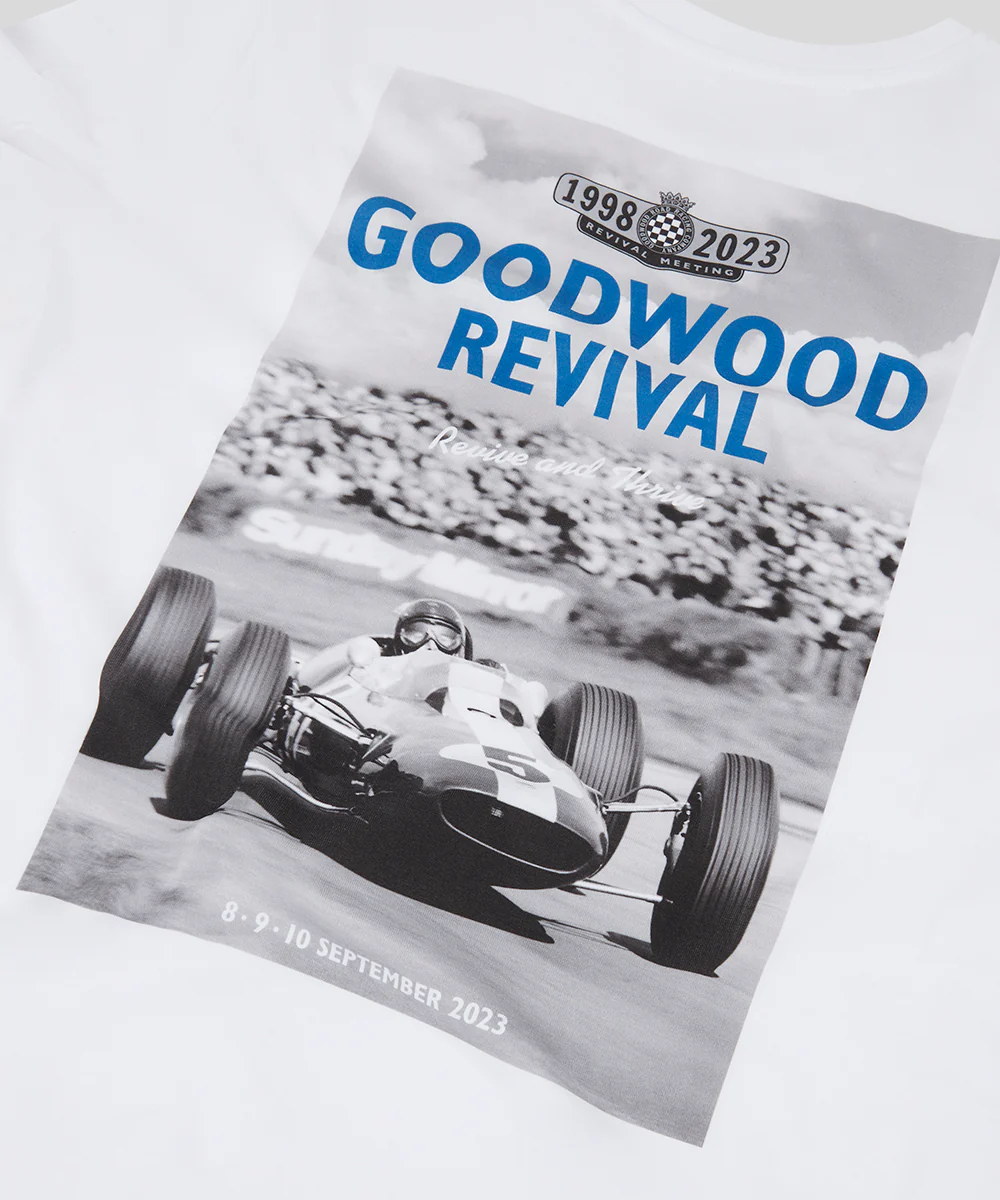 Goodwood Revival 2023 Cotton Poster T-Shirt - Image 3
