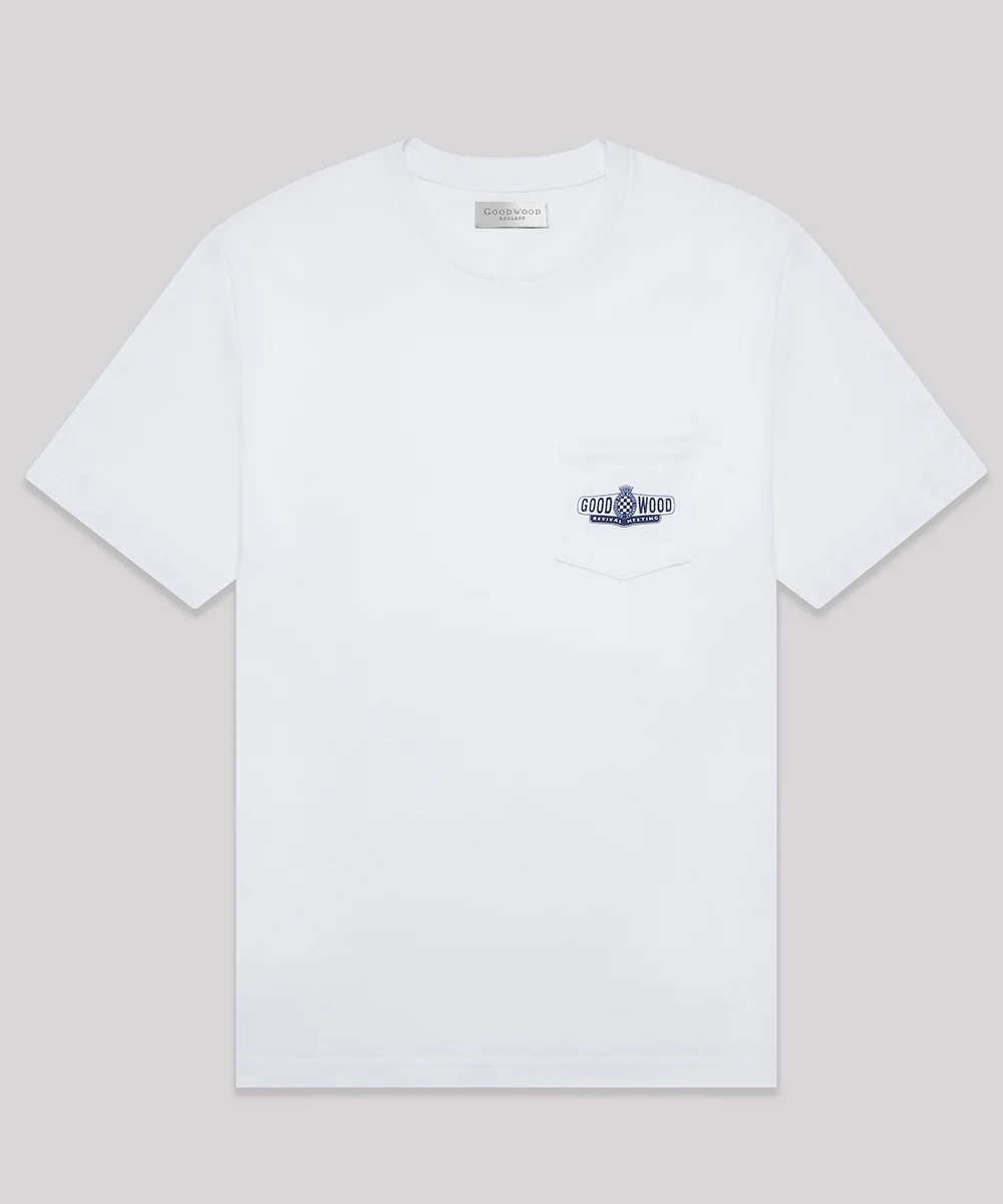 Goodwood Revival Logo Pocket T-Shirt Unisex - Image 3