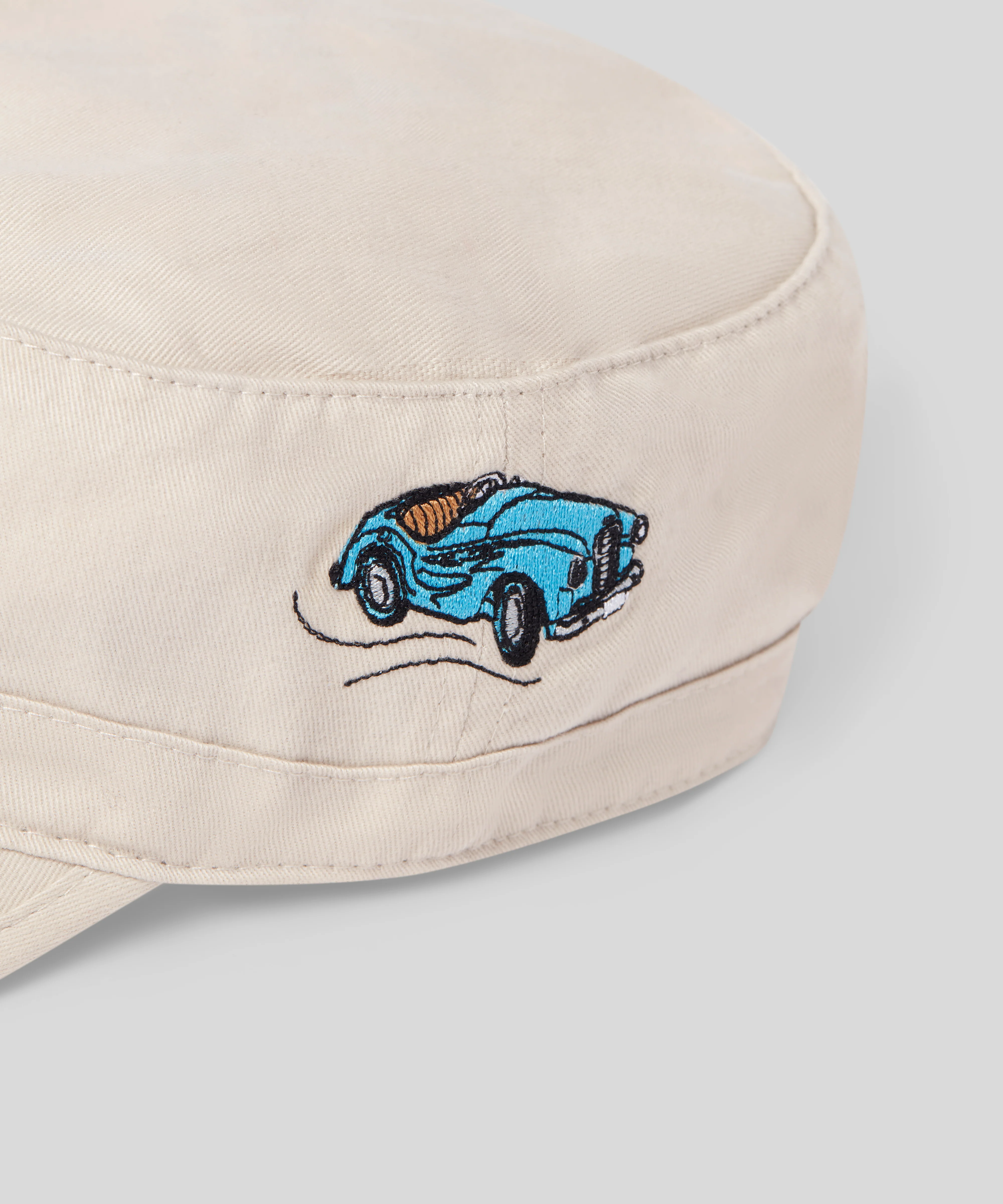 Goodwood Revival Cotton Military Cap - Austin J40 - Image 4