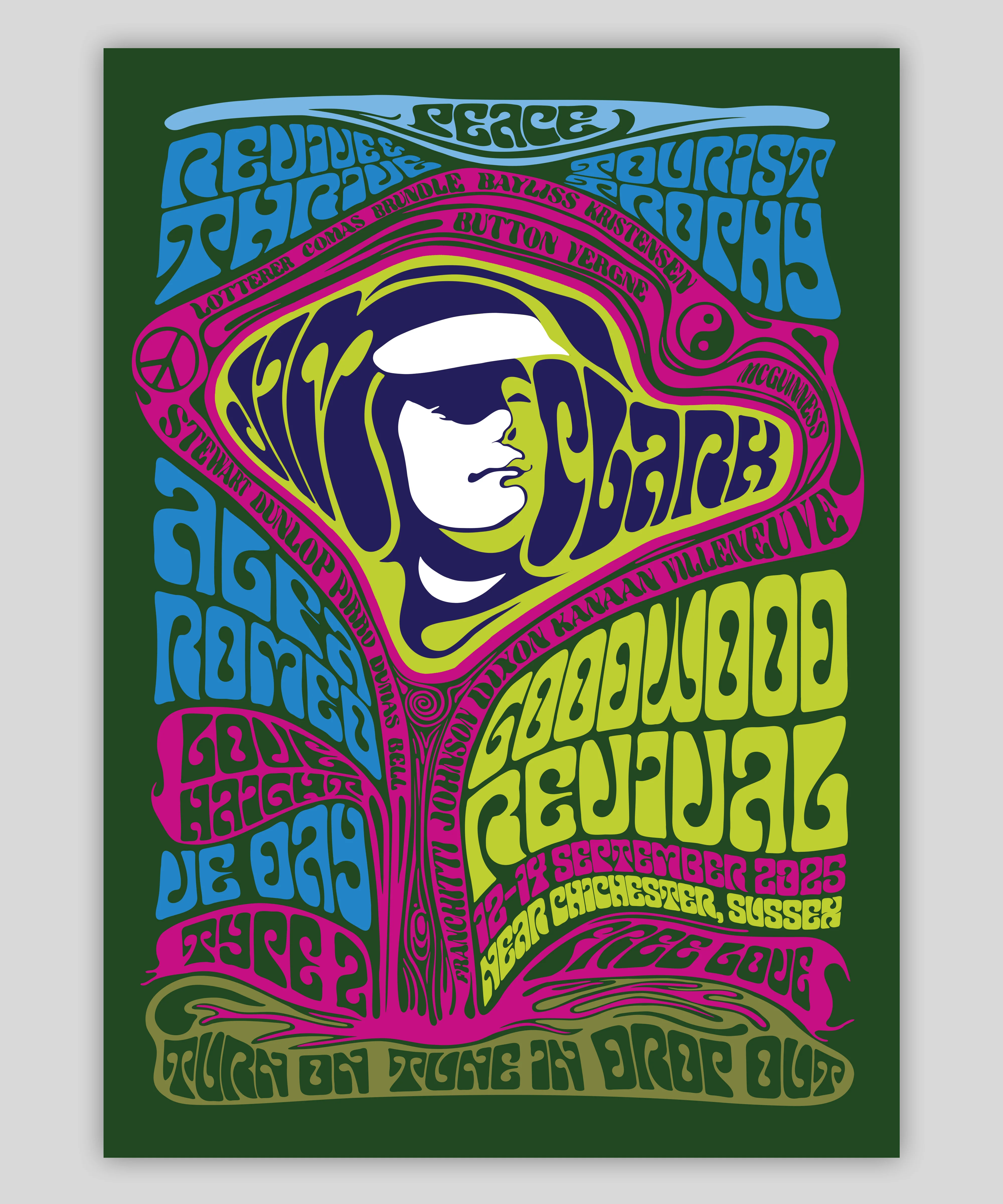 Goodwood Revival Summer of Love Haight-Ashbury Poster