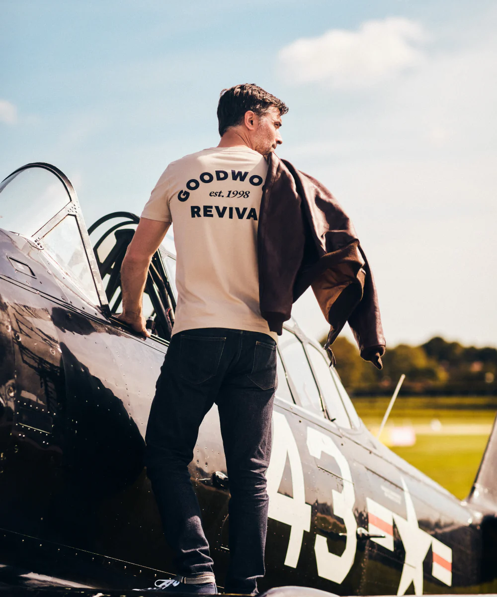 Goodwood Revival Signwriter Unisex Cotton T-shirt - Image 13