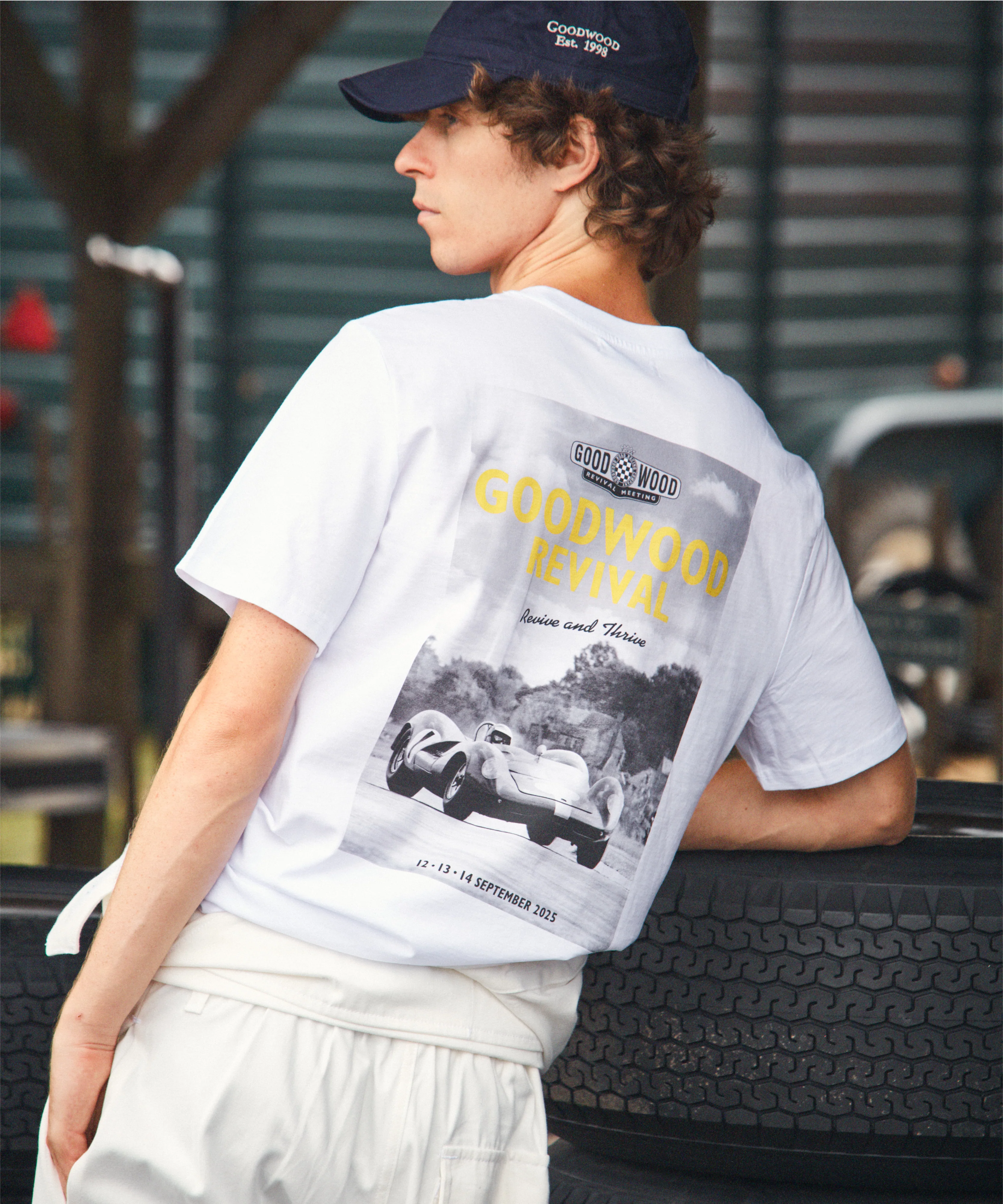 Goodwood Revival 2025 Cotton Poster T-Shirt - Image 4