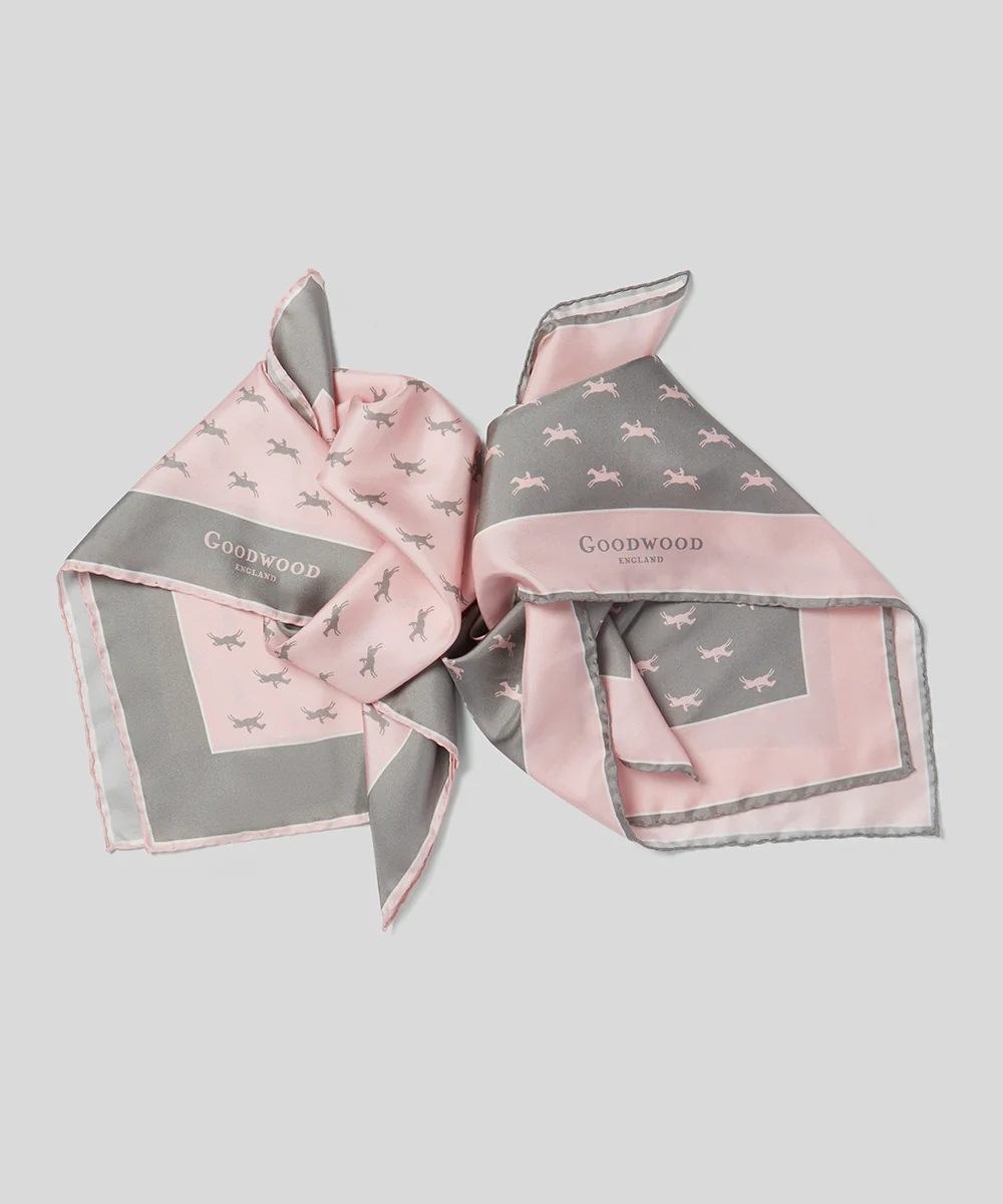 Silk Goodwood Members Horse Racing Scarf - Image 2