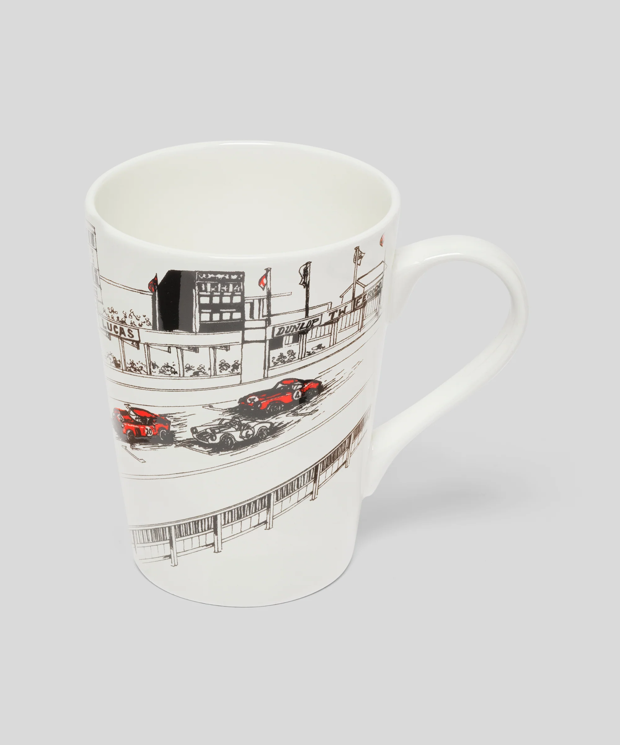 Motor Circuit The Pits Bone China Mug - Image 3