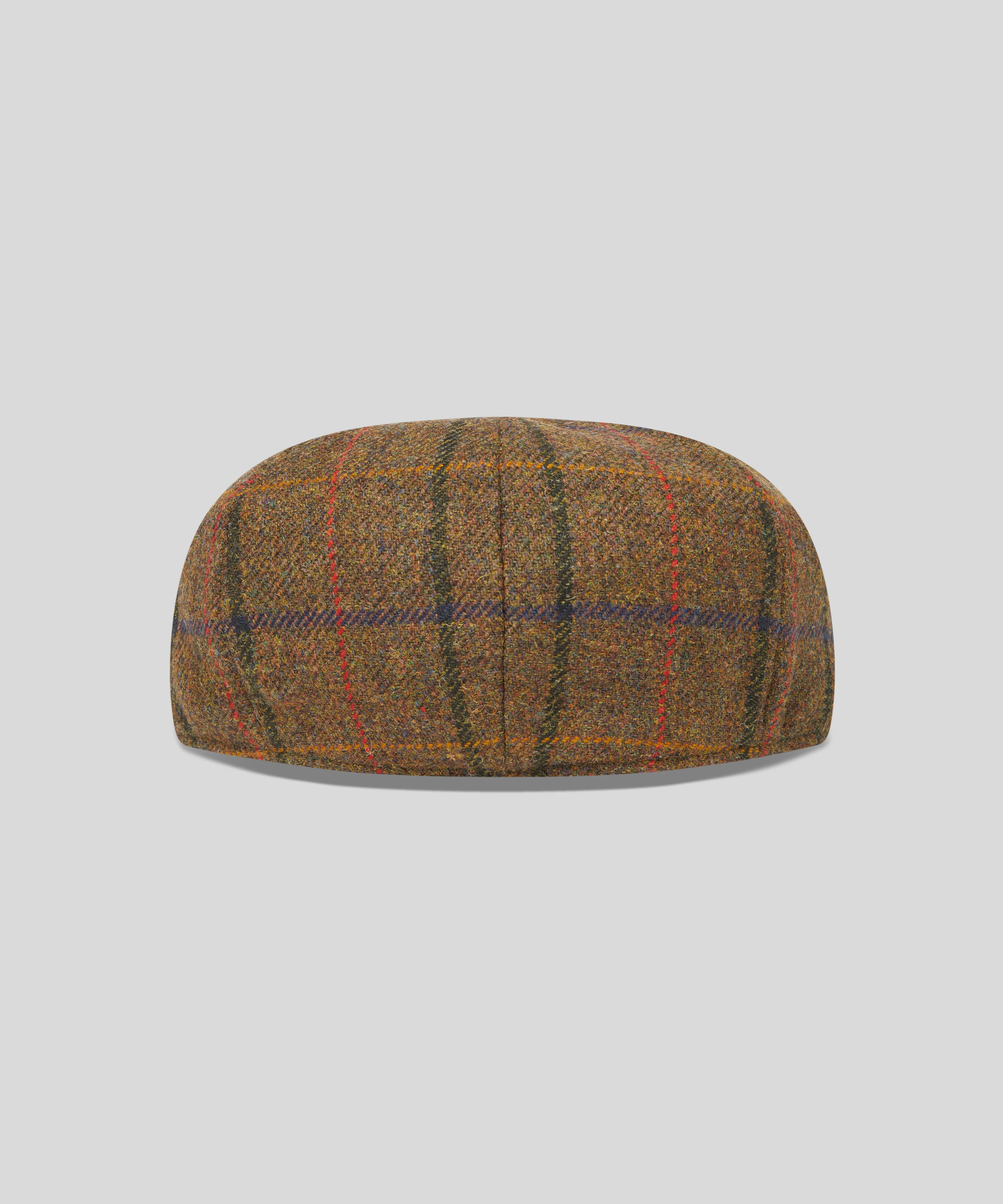 Goodwood Tweed Baker Boy - Brown & Red - Image 2