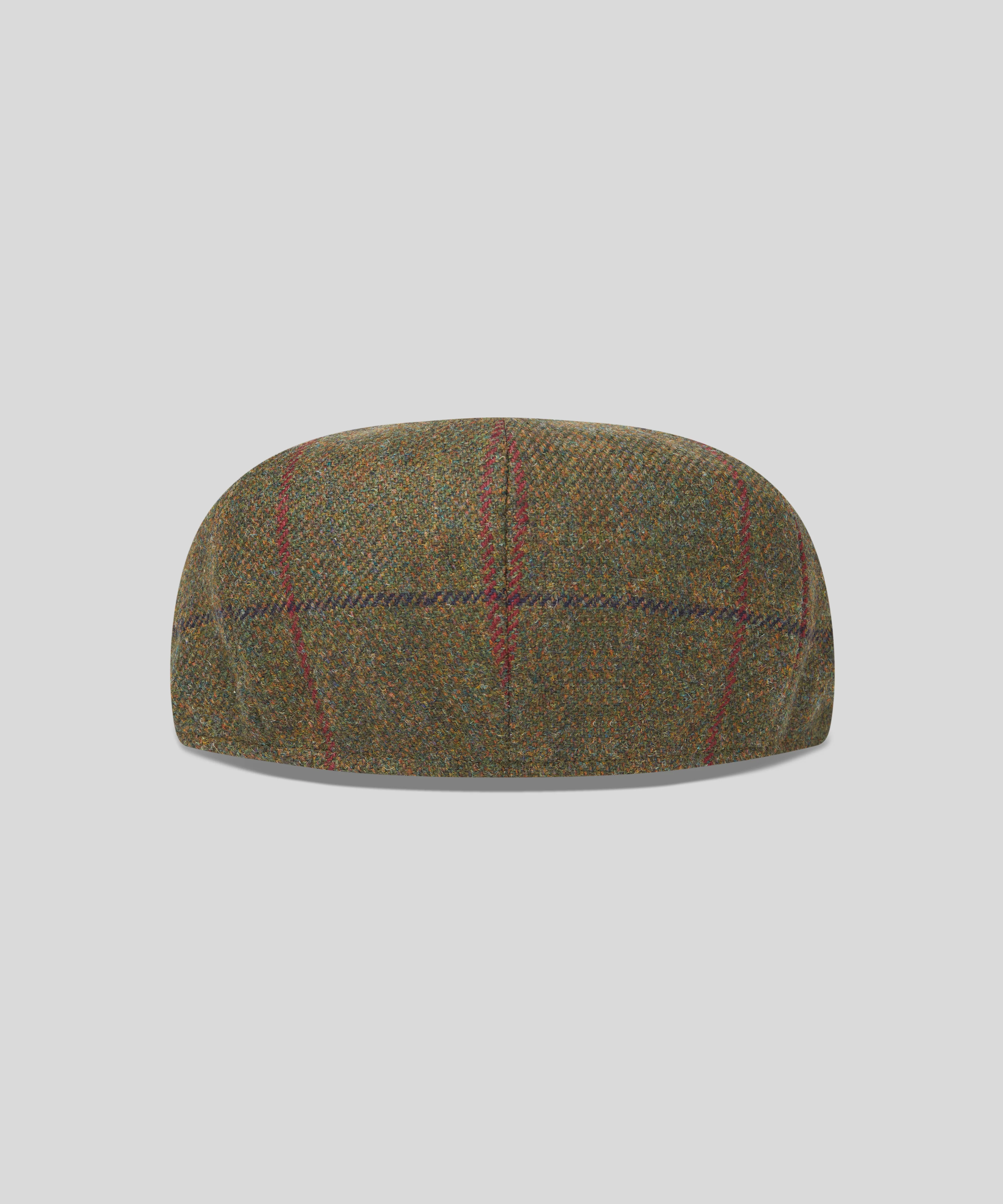 Goodwood Tweed Baker Boy - Green & Purple - Image 2